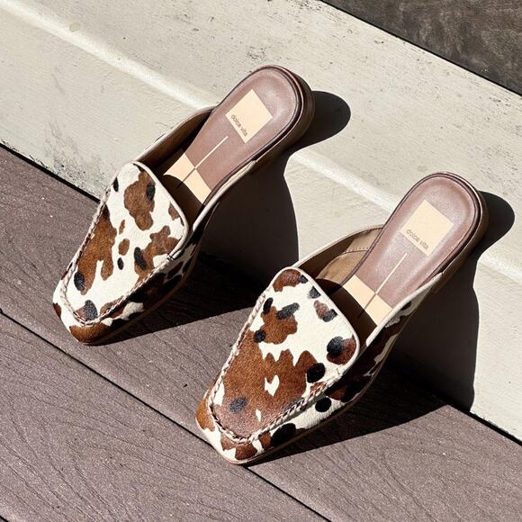 Dolce Vita Bradly Flats in Cocoa Taurus Calf Hair - Picture 4 of 8